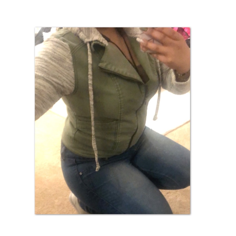 Olive green Jean Jacket